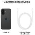 Smartfon APPLE iPhone 16 5G 512GB 6.1" Czarny